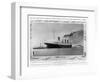 The White Star Liner 'Titanic' Leaving Southampton-null-Framed Photographic Print