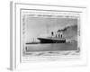 The White Star Liner 'Titanic' Leaving Southampton-null-Framed Photographic Print