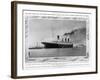 The White Star Liner 'Titanic' Leaving Southampton-null-Framed Photographic Print