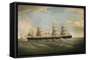 The White Star Steamship 'Germanic', 1876-Isaac Joseph Witham-Framed Stretched Canvas