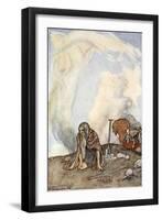 The white steed had vanished from their eyes like a wreath of mist', c1910-Stephen Reid-Framed Giclee Print