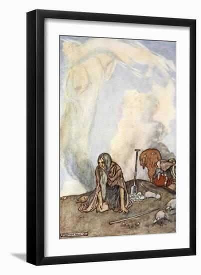 The white steed had vanished from their eyes like a wreath of mist', c1910-Stephen Reid-Framed Giclee Print