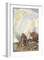 The white steed had vanished from their eyes like a wreath of mist', c1910-Stephen Reid-Framed Giclee Print