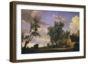 The White Swan Inn-Salomon van Ruysdael-Framed Giclee Print