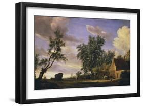 The White Swan Inn-Salomon van Ruysdael-Framed Giclee Print