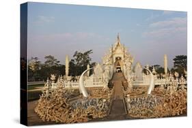 The White Temple (Wat Rong Khun), Ban Rong Khun, Chiang Mai, Thailand, Southeast Asia, Asia-Jochen Schlenker-Stretched Canvas