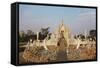 The White Temple (Wat Rong Khun), Ban Rong Khun, Chiang Mai, Thailand, Southeast Asia, Asia-Jochen Schlenker-Framed Stretched Canvas