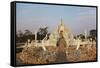 The White Temple (Wat Rong Khun), Ban Rong Khun, Chiang Mai, Thailand, Southeast Asia, Asia-Jochen Schlenker-Framed Stretched Canvas