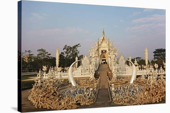 The White Temple (Wat Rong Khun), Ban Rong Khun, Chiang Mai, Thailand, Southeast Asia, Asia-Jochen Schlenker-Stretched Canvas