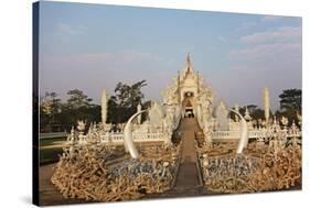 The White Temple (Wat Rong Khun), Ban Rong Khun, Chiang Mai, Thailand, Southeast Asia, Asia-Jochen Schlenker-Stretched Canvas
