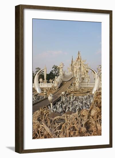 The White Temple (Wat Rong Khun), Ban Rong Khun, Chiang Mai, Thailand, Southeast Asia, Asia-Jochen Schlenker-Framed Photographic Print