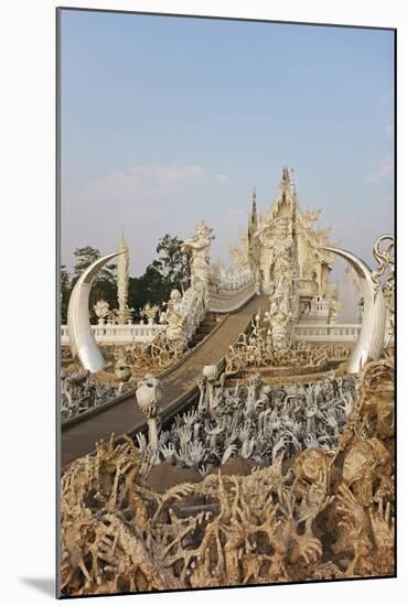 The White Temple (Wat Rong Khun), Ban Rong Khun, Chiang Mai, Thailand, Southeast Asia, Asia-Jochen Schlenker-Mounted Photographic Print