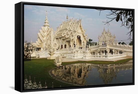 The White Temple (Wat Rong Khun), Ban Rong Khun, Chiang Mai, Thailand, Southeast Asia, Asia-Jochen Schlenker-Framed Stretched Canvas