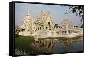 The White Temple (Wat Rong Khun), Ban Rong Khun, Chiang Mai, Thailand, Southeast Asia, Asia-Jochen Schlenker-Framed Stretched Canvas