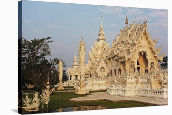 The White Temple (Wat Rong Khun), Ban Rong Khun, Chiang Mai, Thailand, Southeast Asia, Asia-Jochen Schlenker-Stretched Canvas