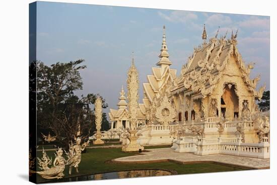 The White Temple (Wat Rong Khun), Ban Rong Khun, Chiang Mai, Thailand, Southeast Asia, Asia-Jochen Schlenker-Stretched Canvas