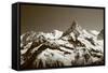 The White Tops of the Mountains in Summe-Izhaev-Framed Stretched Canvas