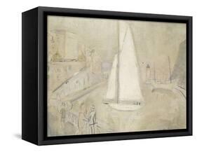 The White Yacht in Monte Carlo-Christopher Wood-Framed Stretched Canvas