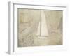 The White Yacht in Monte Carlo-Christopher Wood-Framed Giclee Print