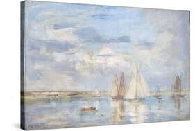 The White Yacht-Philip Wilson Steer-Stretched Canvas