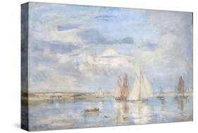 The White Yacht-Philip Wilson Steer-Stretched Canvas