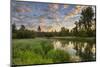 The Whitefish River at Sunrise Reflecting in Whitefish, Montana-Chuck Haney-Mounted Photographic Print