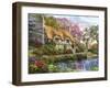 The Whitestone Cottage-Dominic Davison-Framed Art Print