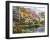 The Whitestone Cottage-Dominic Davison-Framed Art Print