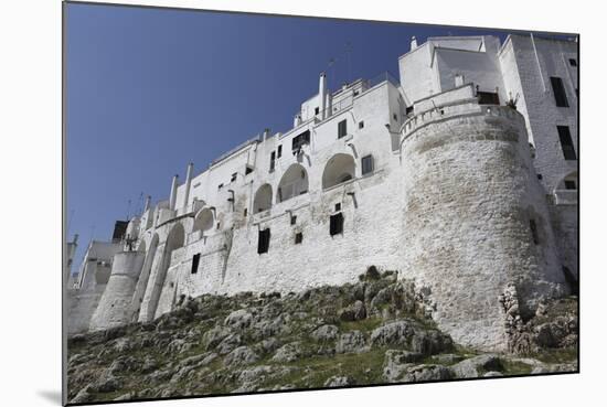 The Whitewashed City Wall, Including a Defensive Tower, in the White City (Citta Bianca)-Stuart Forster-Mounted Photographic Print