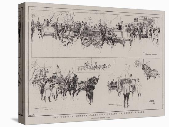 The Whitsun Monday Carthorse Parade in Regent's Park-Frank Craig-Stretched Canvas