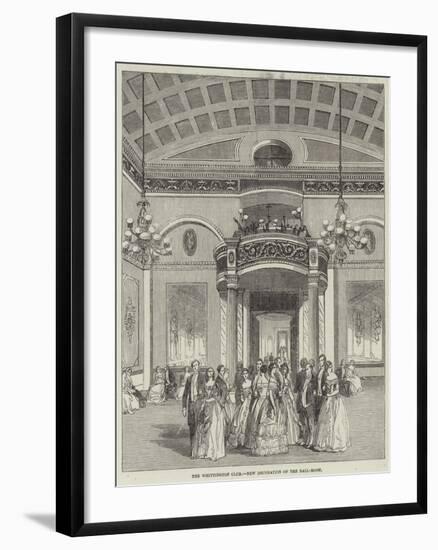 The Whittington Club, New Decoration of the Ball-Room-null-Framed Giclee Print