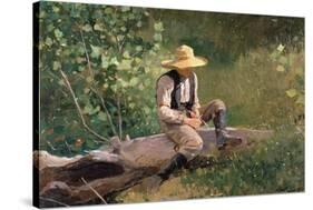 The Whittling Boy, 1873-Winslow Homer-Stretched Canvas