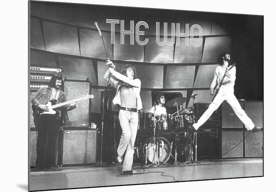 The Who Live on Stage Music Poster Print-null-Mounted Poster