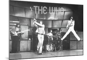 The Who Live on Stage Music Poster Print-null-Mounted Poster