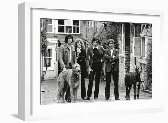 The Who, with Dogs-Associated Newspapers-Framed Photo