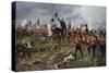 "The Whole Line Will Advance", the Battle of Waterloo-Edgar Alfred Holloway-Stretched Canvas