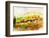 The Whole Mountainside is Ablaze in Colorful Autumn Leaves, Glorious Autumn in Yatsugatake-Kenji Fujimura-Framed Art Print