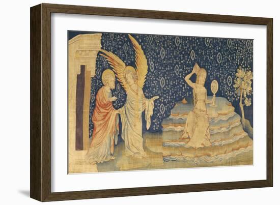 The Whore of Babylon, Number 64 from "The Apocalypse of Angers", 1373-87-Nicolas Bataille-Framed Giclee Print