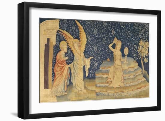 The Whore of Babylon, Number 64 from "The Apocalypse of Angers", 1373-87-Nicolas Bataille-Framed Giclee Print