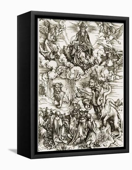 The Whore of Babylon-Albrecht Dürer-Framed Stretched Canvas