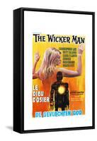The Wicker Man, (aka Le Dieu D'osier), Belgian poster, 1973-null-Framed Stretched Canvas