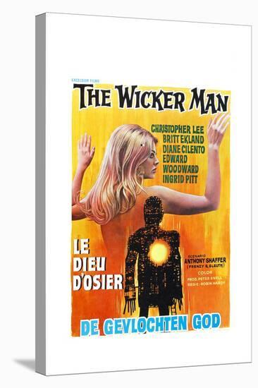 The Wicker Man, (aka Le Dieu D'osier), Belgian poster, 1973-null-Stretched Canvas