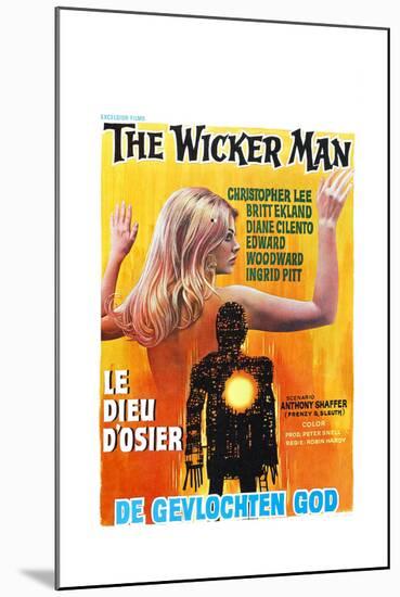 The Wicker Man, (aka Le Dieu D'osier), Belgian poster, 1973-null-Mounted Art Print