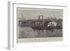 The Widening of London Bridge, Building the Temporary Structure-null-Framed Giclee Print