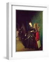 The Widow, c.1850-Pavel Andreevich Fedotov-Framed Premium Giclee Print