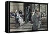 The Widow's Mite-James Tissot-Framed Stretched Canvas