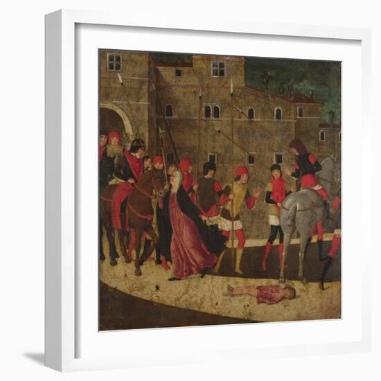 The Widow's Petition, Between 1475 and 1500-null-Framed Giclee Print