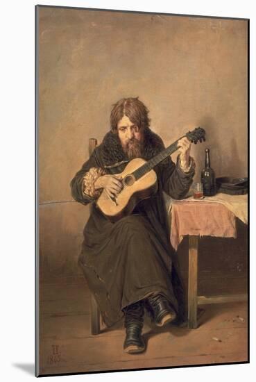 The Widowed Guitar Player, 1865-Vasili Grigorevich Perov-Mounted Giclee Print