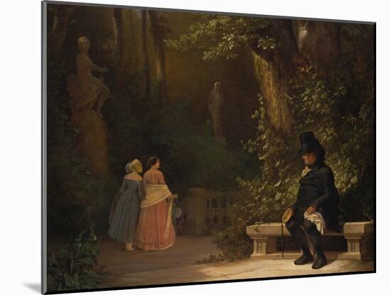 The Widower, 1844-Carl Spitzweg-Mounted Giclee Print