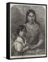 The Wife and Child of Osceola, the Last of the Seminole Indian Chiefs-null-Framed Stretched Canvas